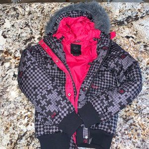 gap green velvet puffer